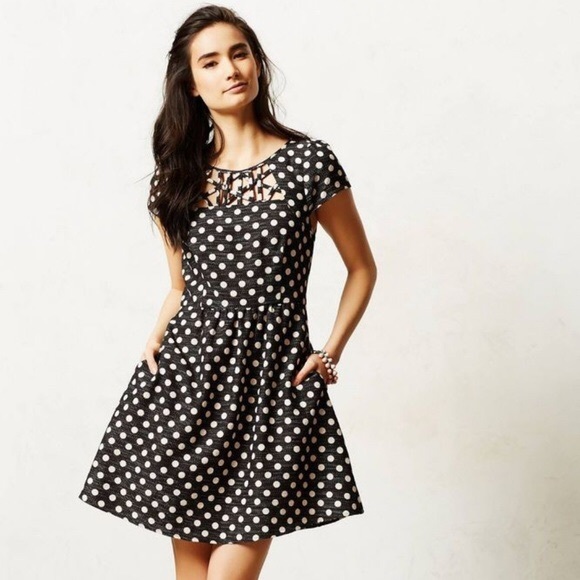 Maeve Dresses & Skirts - Maeve Nikola Polka Dot Dress Size 0